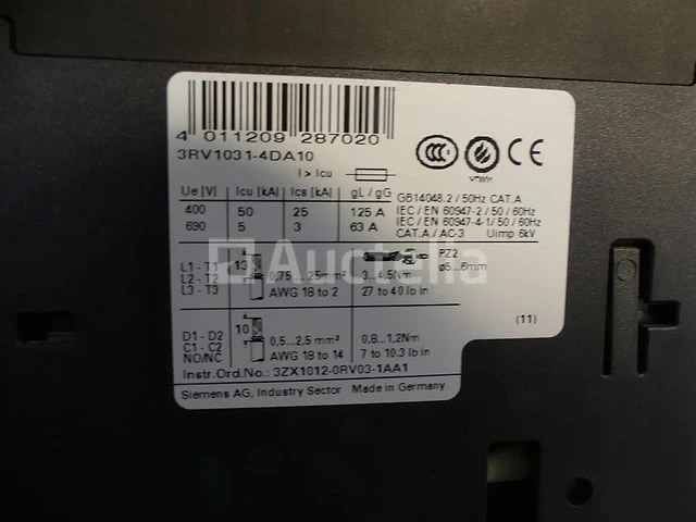 Siemens 3rv1 zekeringkit - afbeelding 6 van  10