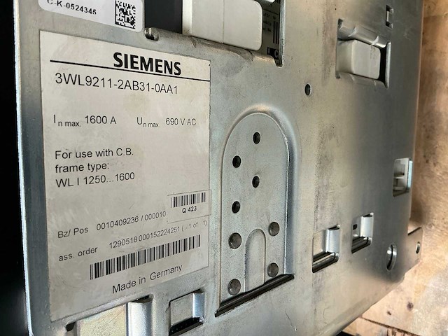 Siemens 3wl1116-3cb35-4gn2 vermogenschakelaar - afbeelding 8 van  8