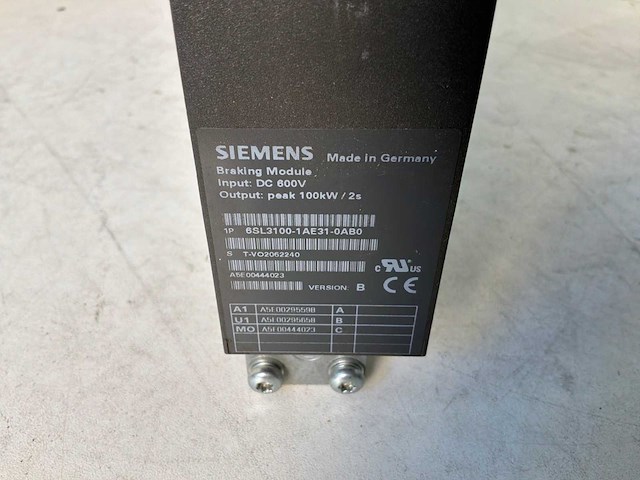 Siemens 6sl3100-1ae31-0ab0 braking module - afbeelding 3 van  7