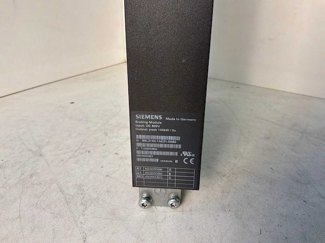 Siemens 6sl3100-1ae31-0ab0 braking module - afbeelding 3 van  7