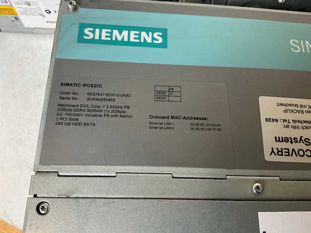 Siemens box pc simatic ipc627c industriële computer (3x) - afbeelding 6 van  10