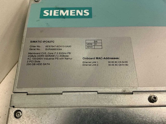 Siemens box pc simatic ipc627c industriële computer (3x) - afbeelding 7 van  8