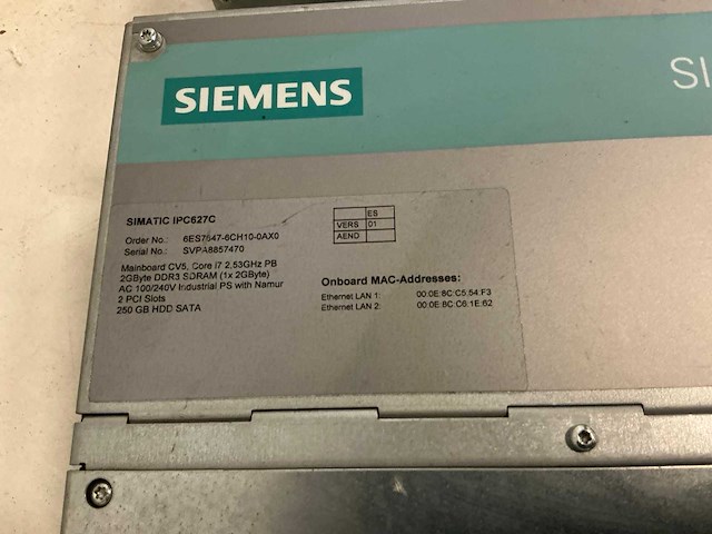 Siemens box pc simatic ipc627c industriële computer (3x) - afbeelding 8 van  8