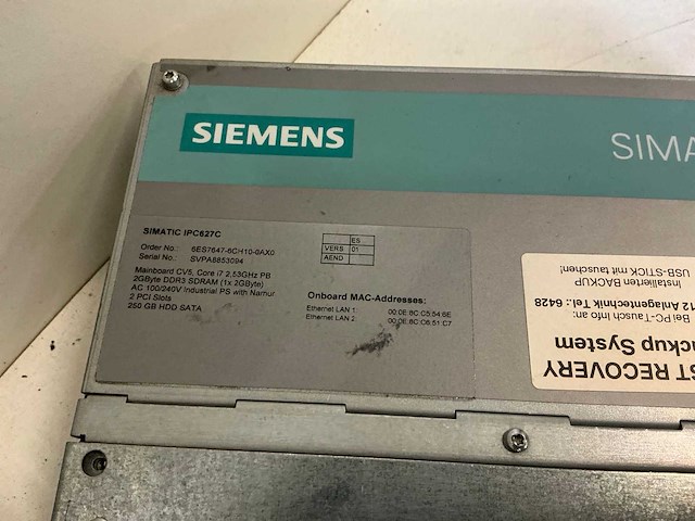 Siemens box pc simatic ipc627c industriële computer (3x) - afbeelding 4 van  8