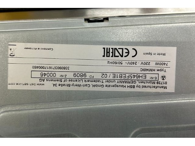 Siemens inductiekookplaat - afbeelding 5 van  6