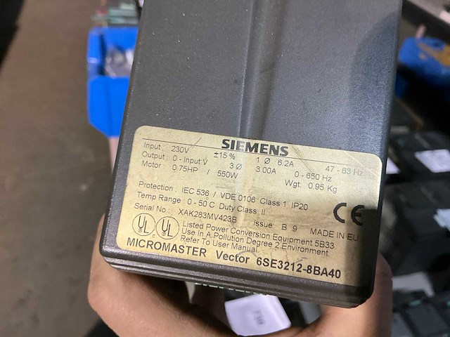 Siemens micromaster vector frequentieregelaar (3x) - afbeelding 6 van  7