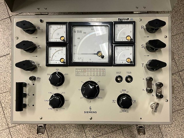 Siemens ms 507/1 e vintage power measuring set - afbeelding 1 van  9
