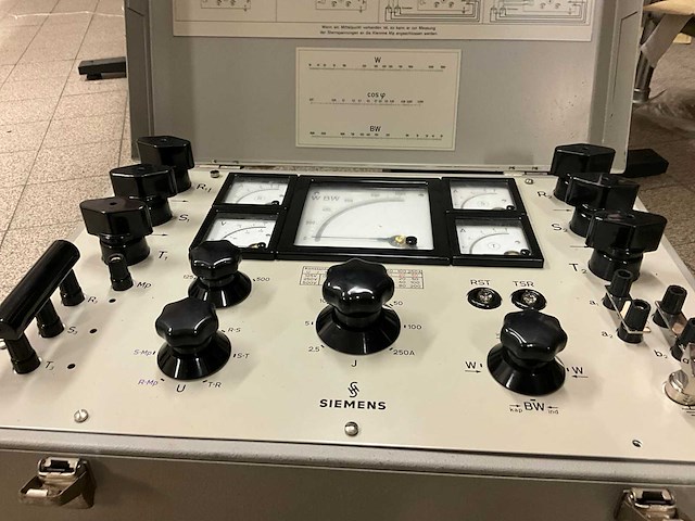 Siemens ms 507/1 e vintage power measuring set - afbeelding 3 van  9