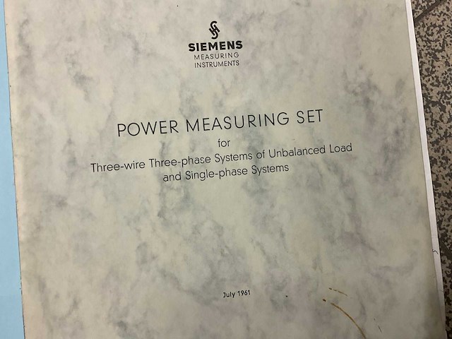 Siemens ms 507/1 e vintage power measuring set - afbeelding 6 van  9