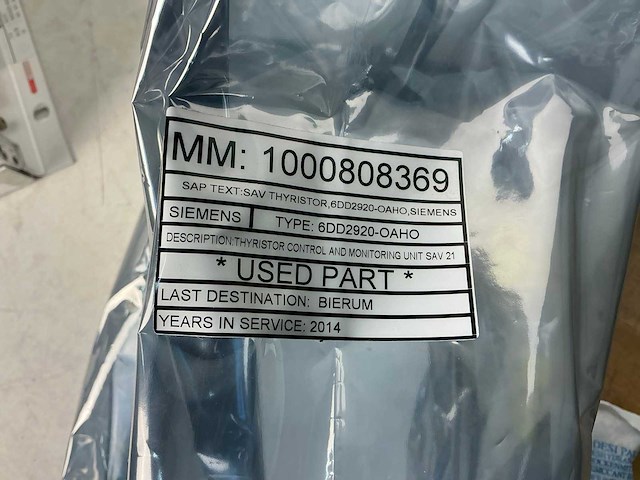 Siemens sav21 industriële thyristor regelmodule - afbeelding 6 van  6