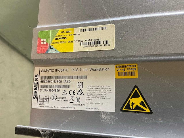 Siemens simatic ipc547e pc rack - afbeelding 6 van  7
