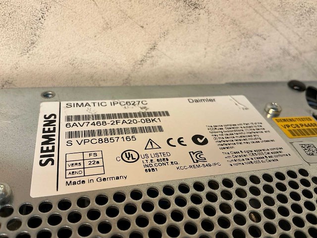 Siemens simatic ipc627c box pc (2x) - afbeelding 2 van  2