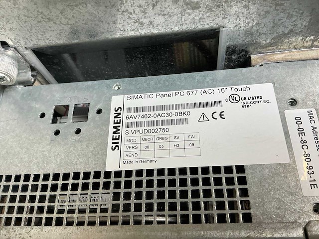 Siemens simatic panel pc 677 bedieningspaneel - afbeelding 5 van  6