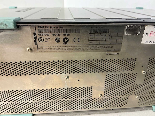 Siemens simatic pg 6es7750-0aa10-0fb0 industriële programmeer-laptop - afbeelding 2 van  11