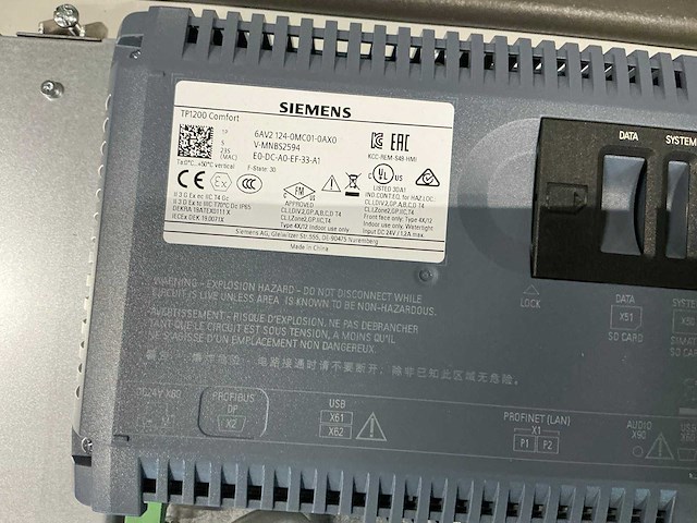 Siemens simatic tp1200 comfort touchpanel - afbeelding 4 van  4