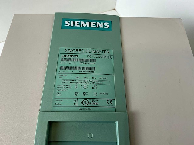 Siemens simoreg dc-master 6ra7025-6dv62-0 dc-converter - afbeelding 3 van  4