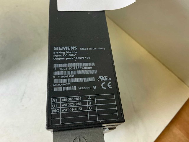Siemens sinamics 6sl3100-1ae31-0ab0 braking module (2x) - afbeelding 4 van  6