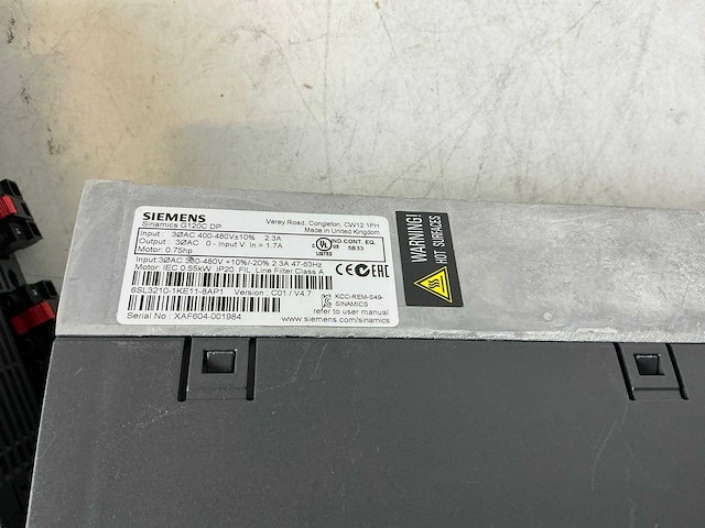 Siemens sinamics g120c dp frequentieregelaar (4x) - afbeelding 9 van  10