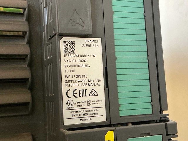 Siemens sinamics power module 250 6sl3225-0be31-5aa0 frequentieregelaar - afbeelding 7 van  7