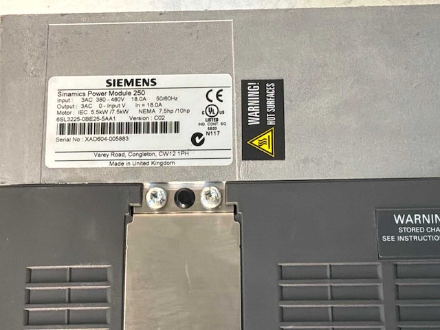 Siemens sinamics power module 250 frequentieregelaar - afbeelding 9 van  9