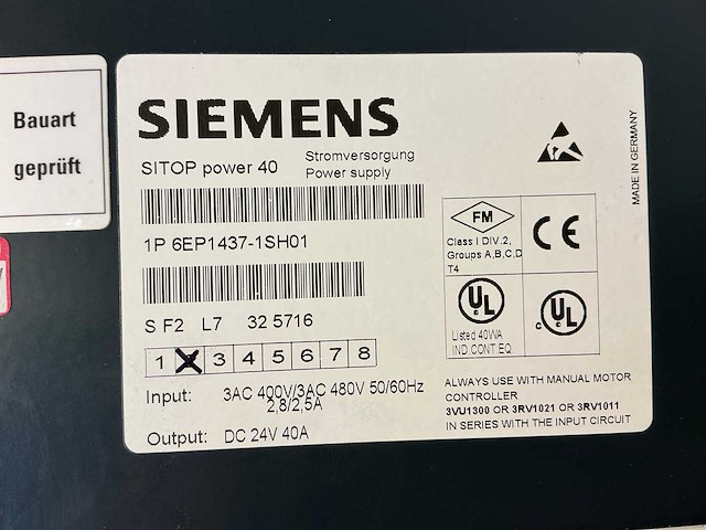 Siemens sitop 40 power supply (6x) - afbeelding 4 van  6