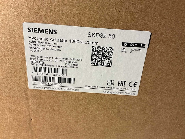 Siemens skd32.50? electrohydraulic actuator (2x) - afbeelding 9 van  9