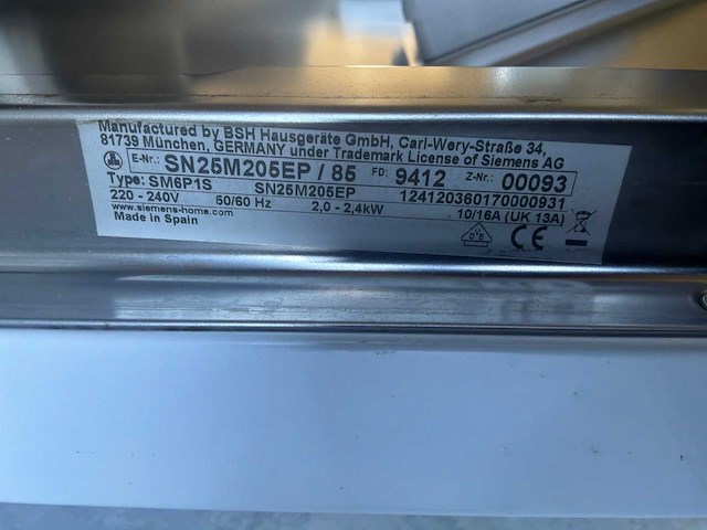 Siemens sn6p1s vaatwasser - afbeelding 5 van  6