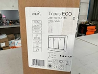 Sieper topas eco 3-deurs spiegelkast wit met verlichting - afbeelding 2 van  5