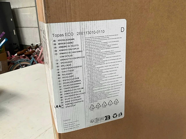 Sieper topas eco 3-deurs spiegelkast wit met verlichting - afbeelding 3 van  5