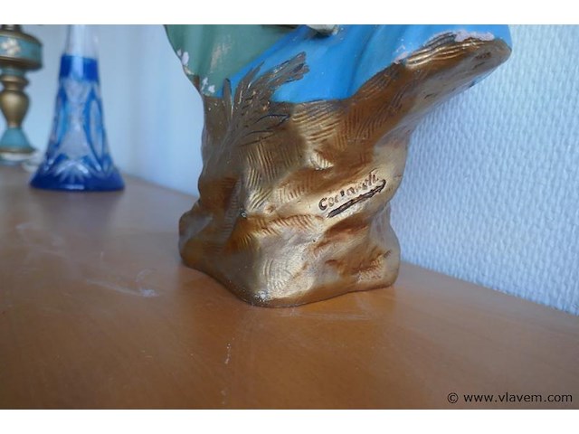Sierbeeld in gips - afbeelding 2 van  2