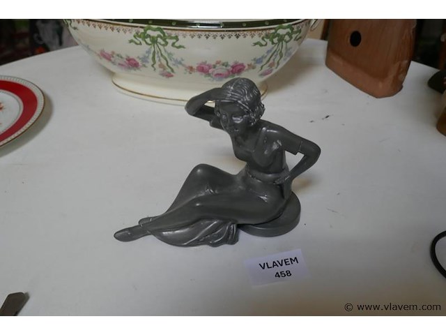 Sierbeeld in tin - afbeelding 1 van  2