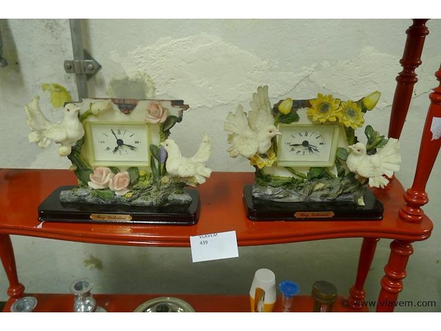 Sierbeeld met uurwerk - afbeelding 1 van  1