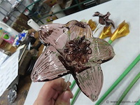 Sierbloemen, 2 uit glas - afbeelding 3 van  3