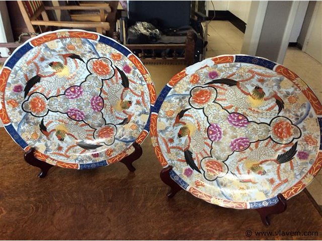 Sierborden met staander 2stuks ( besch.) - afbeelding 1 van  4