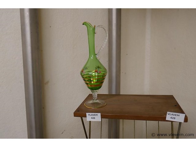 Sierfles in gekleurd glas - afbeelding 1 van  1