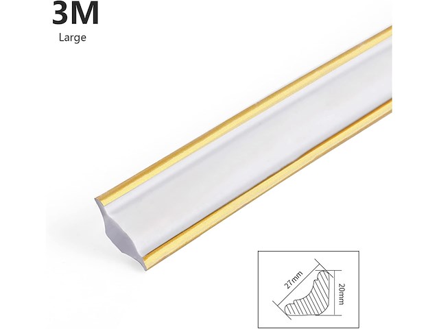 Sierlijst wit-goud - afbeelding 2 van  5