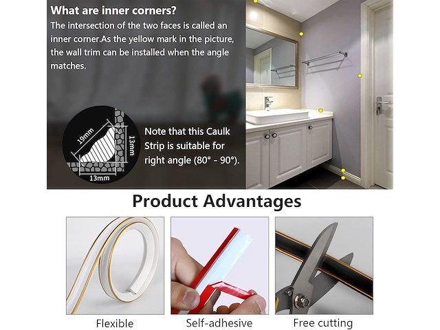 Sierlijst wit-goud - afbeelding 5 van  5