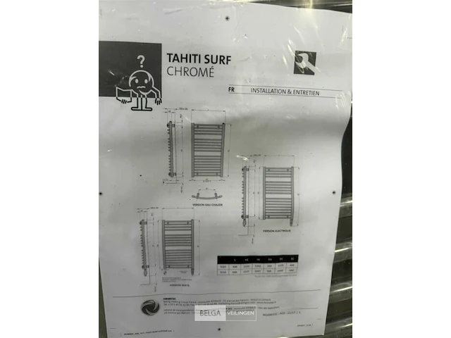 Sierradiator rvs h122 cm - afbeelding 3 van  4