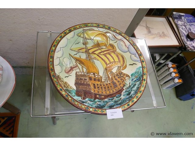 Sierschaal in keramiek - afbeelding 1 van  2