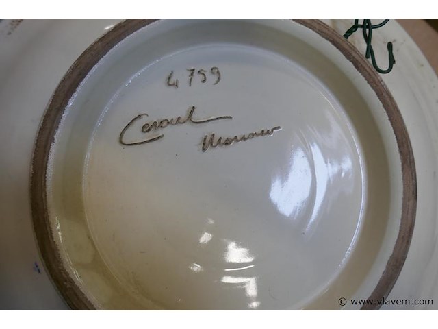 Sierschaal in keramiek - afbeelding 2 van  2