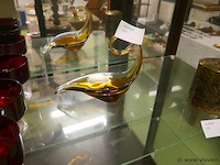 Siervoorwerp in amber glas - afbeelding 1 van  1