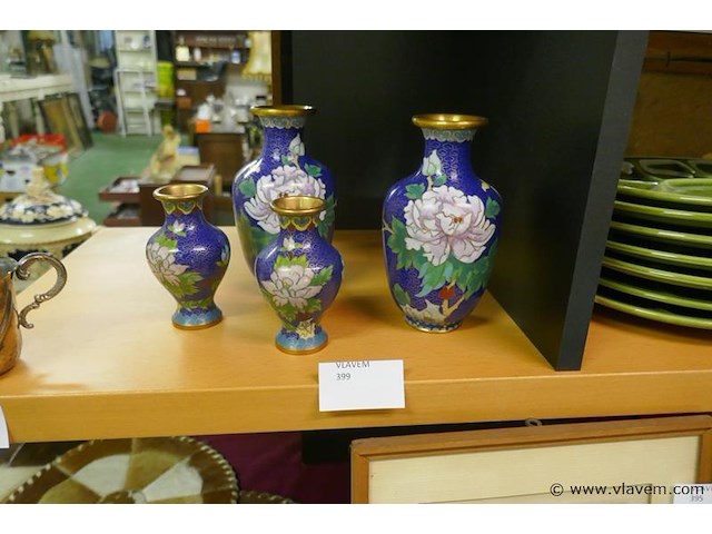 Siervoorwerpen in cloisonne - afbeelding 1 van  1