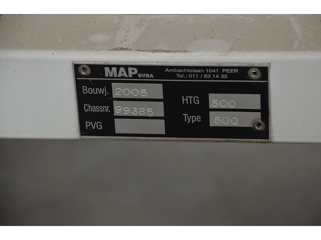 Signalisatie aanhangwagen map bouwjaar 2005, chassisnummer 99385, type 500 - afbeelding 3 van  10