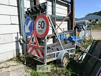 Signalisatie-aanhangwagen