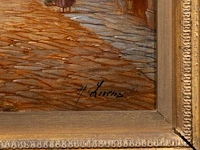 Signed 'h. livens', a pair of pendant works with city centre views, oil on canvas 46 x 35 cm. (18.10 x 13.77 in.), frame: 66 x 55 cm. (25.98 x 21.64 in.) - afbeelding 17 van  18