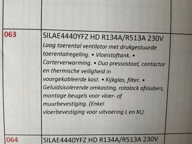 Silensys - silae4440yfz - condensatie unit nieuwstaat - 2024 - afbeelding 4 van  4