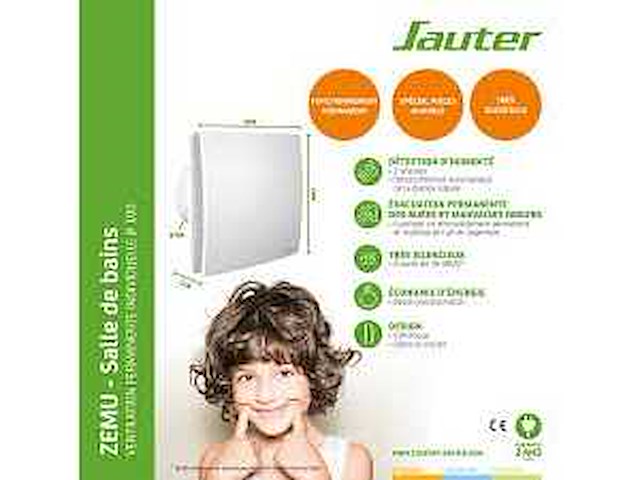 Silent air extractor beluchter wc-badkamer - 30m3-uur sauter - afbeelding 3 van  3