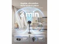 Silent pedestal fan 20 db, met afstandsbediening - afbeelding 3 van  6