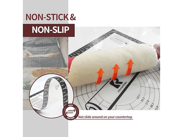 Siliconen bakmat (91 x 61 cm) - afbeelding 2 van  5