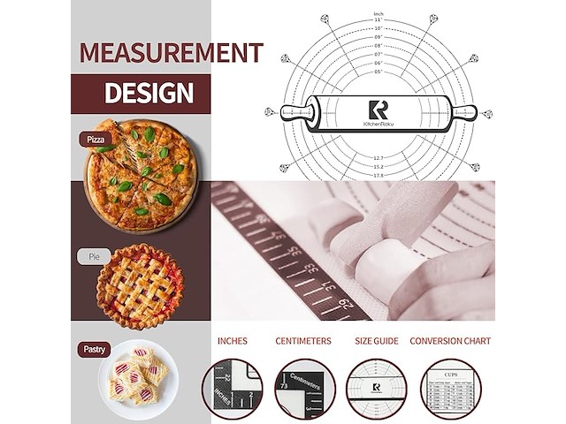 Siliconen bakmat (91 x 61 cm) - afbeelding 4 van  5